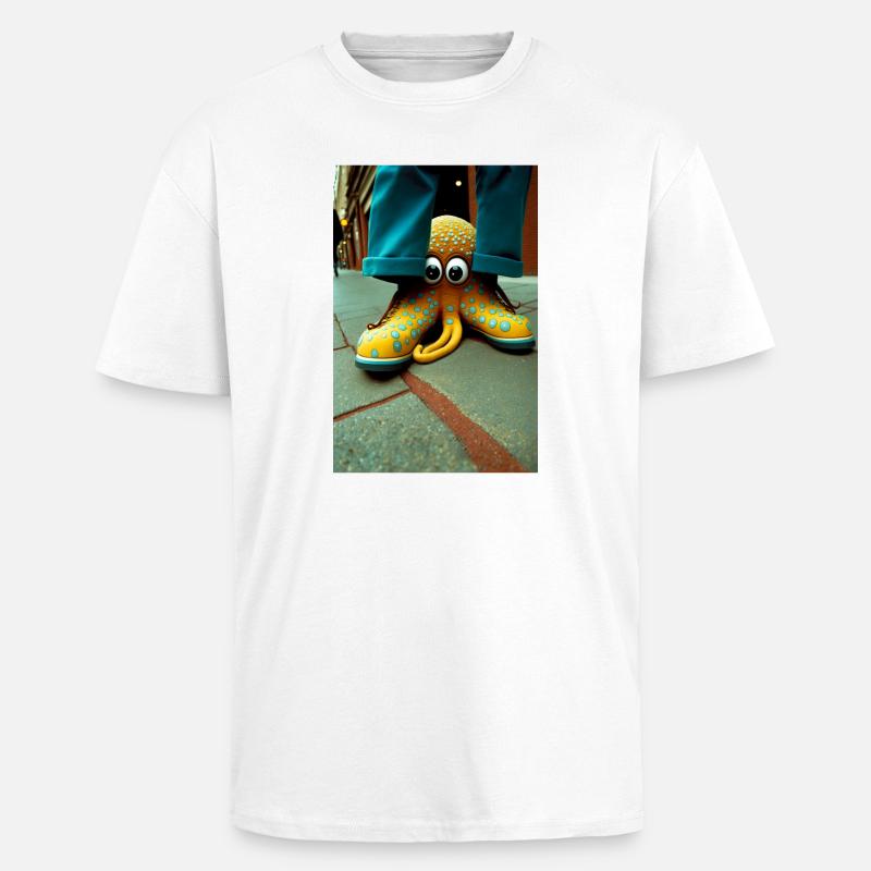 Anthropomorph 03 - Oversized Heavyweight Unisex T-Shirt - Weiß