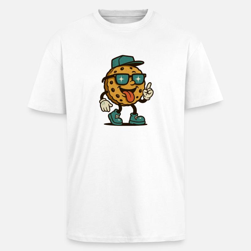 Marcheur de biscuits - T-shirt unisexe oversize épais - blanc