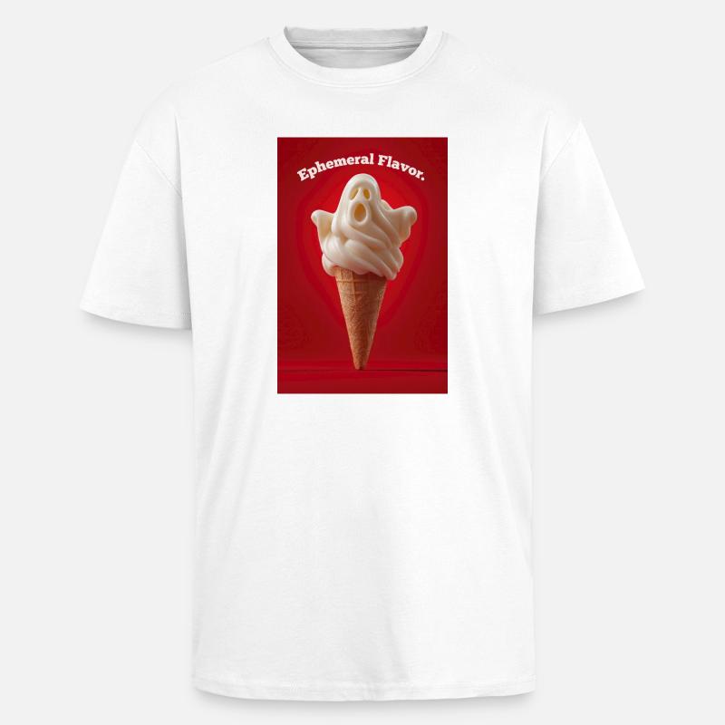 Ephemerer Geschmack Ghost Cone - Oversized Heavyweight Unisex T-Shirt - Weiß