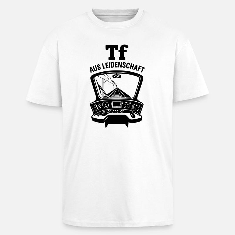 Triebfahrzeugführer Leidenschaft Lokführer - Oversized Heavyweight Unisex T-Shirt - Weiß