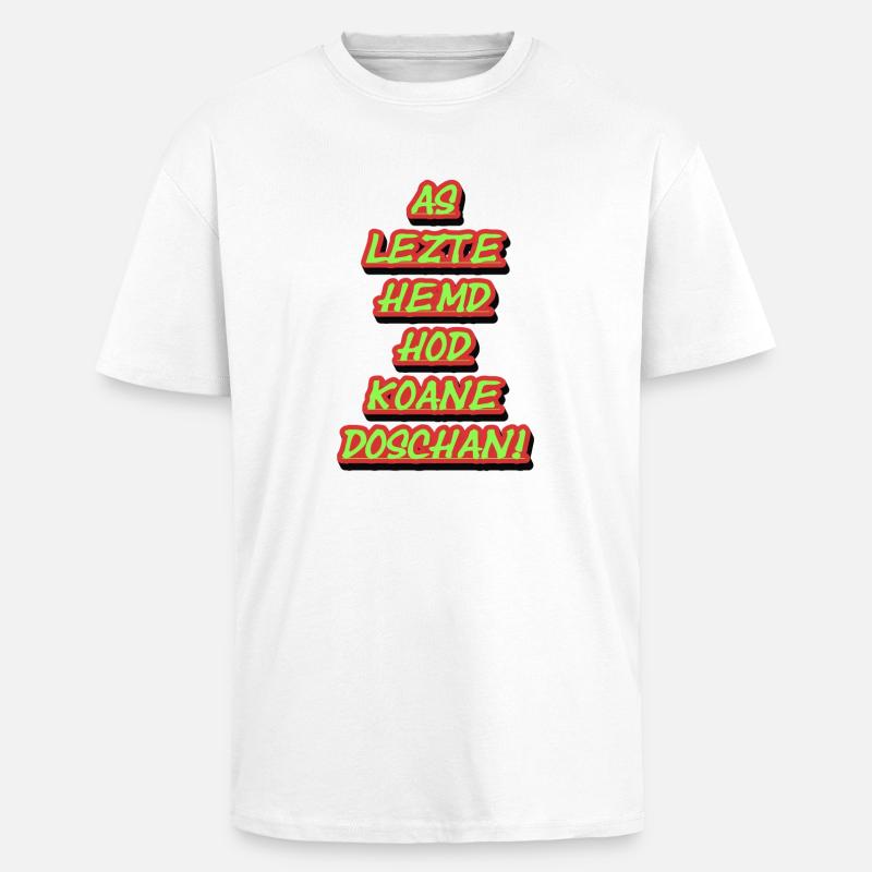 Neon Graffiti Stacking Texts - Unisex Oversized Heavyweight T-shirt - white