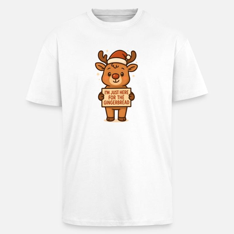 Lebkuchenmann Lebkuchen Lebkuchenmänner Geschenk - Oversized Heavyweight Unisex T-Shirt - Weiß