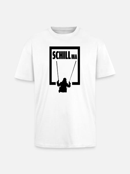 SchillMa - Unisex Oversized Heavyweight T-shirt - white