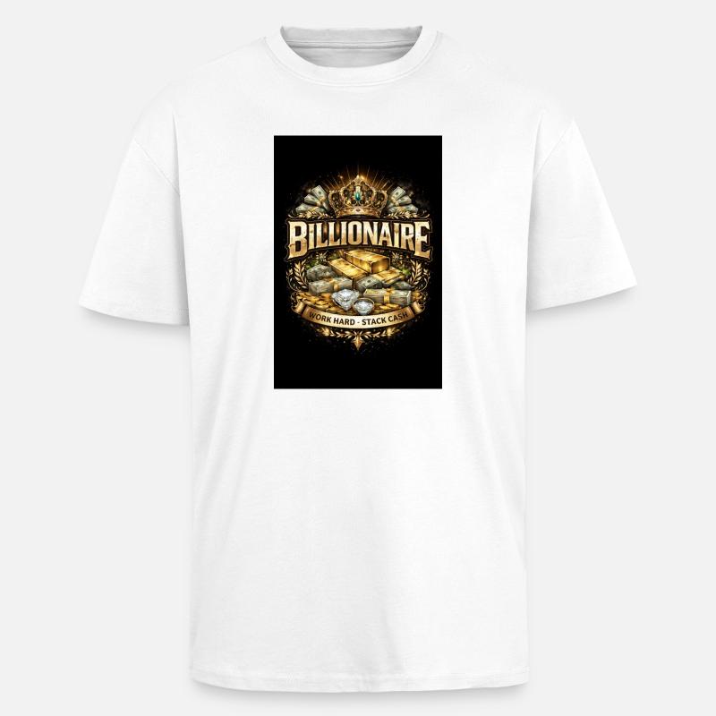 6D0F5E12-D063-4FDD-AC08-1CA5FF0643D0 - T-shirt unisexe oversize épais - blanc