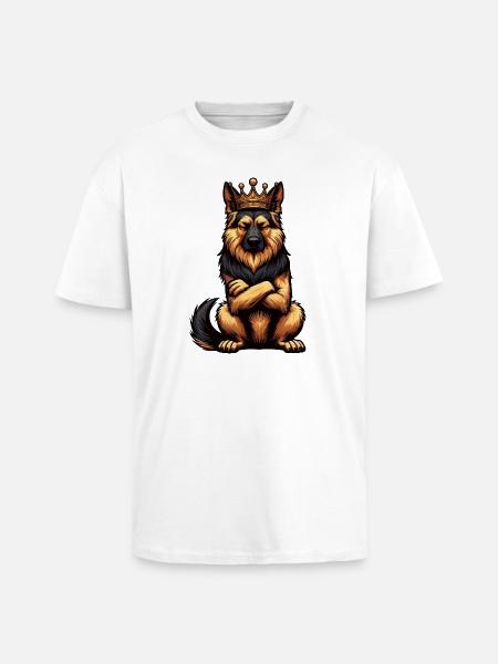 German Shepherd Shepherd Dogs Shepherd Dogs - Unisex Oversized Heavyweight T-shirt - white