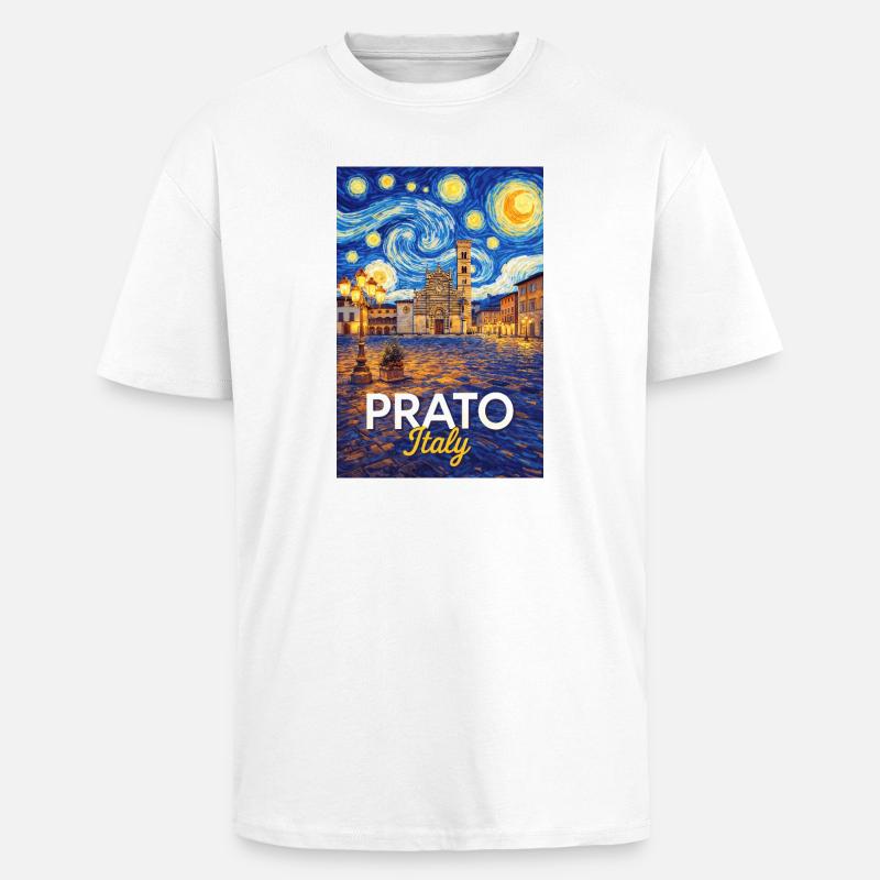 Prato, Italy. - Unisex Oversized Heavyweight T-shirt - white