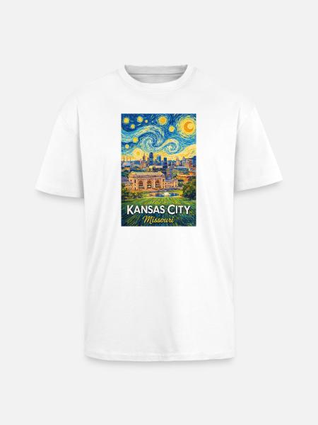 Kansas City, Missouri - Unisex Oversized Heavyweight T-shirt - white