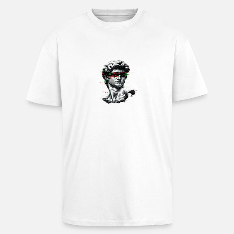 Baroque de bug de buste - T-shirt unisexe oversize épais - blanc