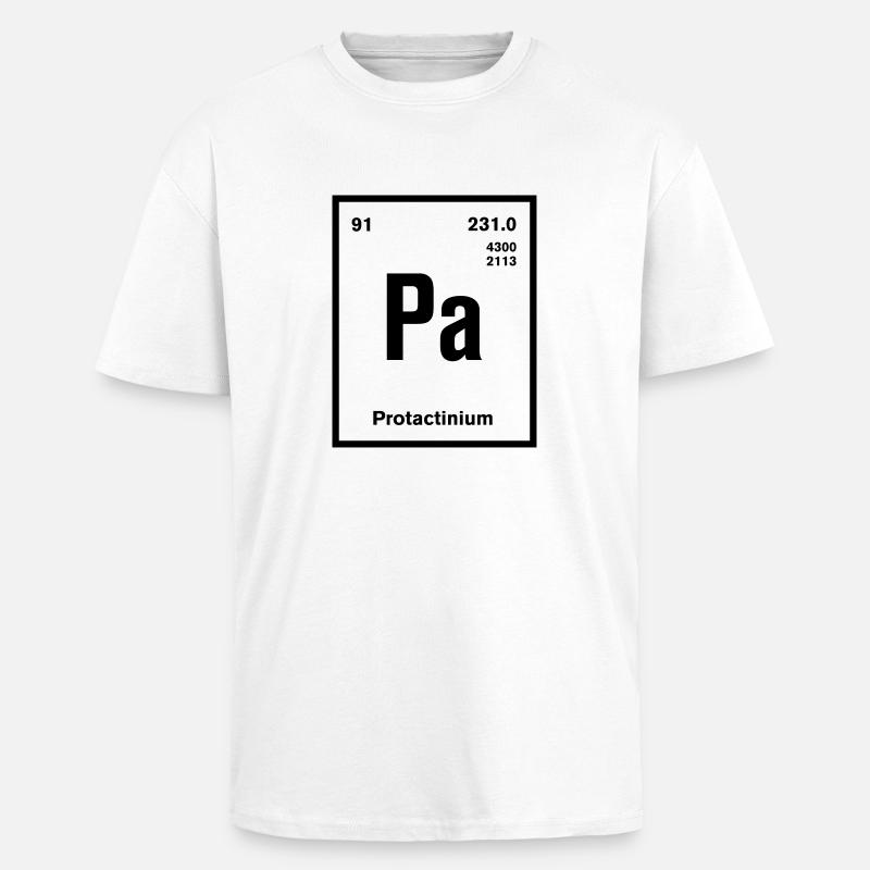 Protactinium Element im Periodensystem - Oversized Heavyweight Unisex T-Shirt - Weiß