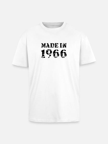 Made in 1966 - Unisex Oversized Heavyweight T-shirt - white