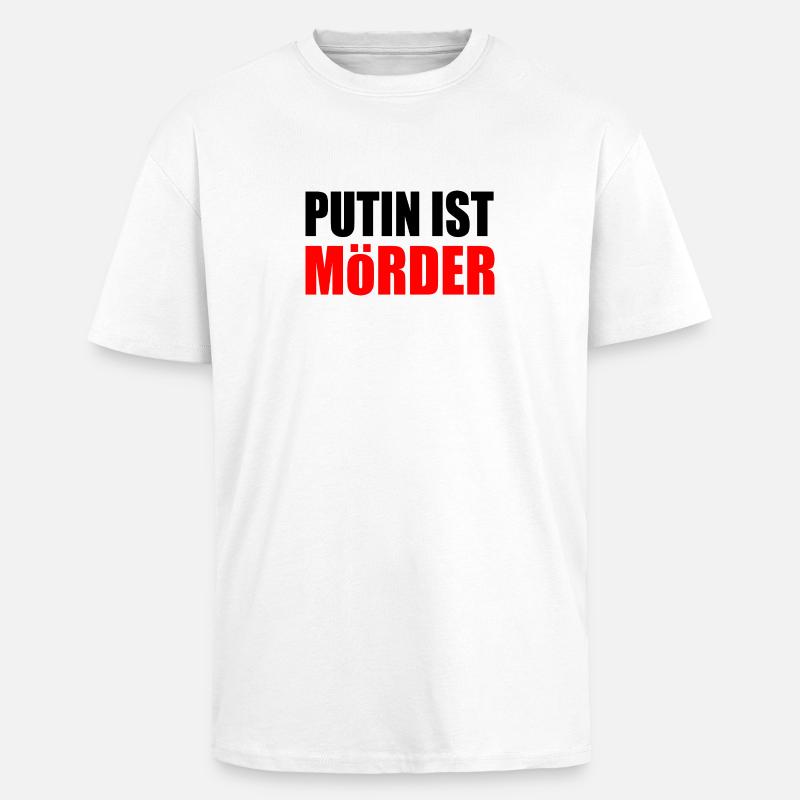 Poutine est meurtrier - T-shirt unisexe oversize épais - blanc