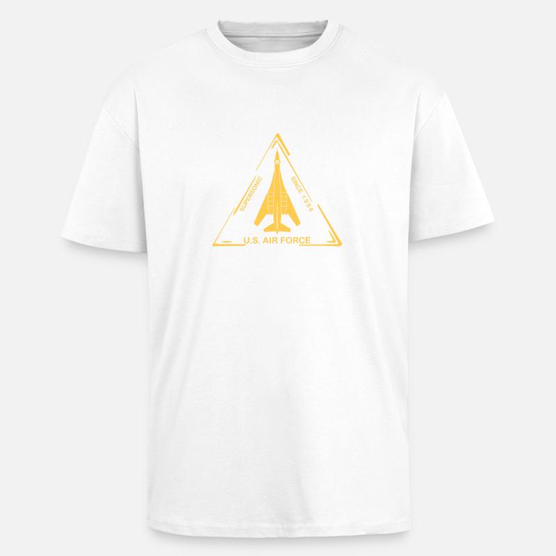 B1-B Lancer - T-shirt unisexe oversize épais - blanc