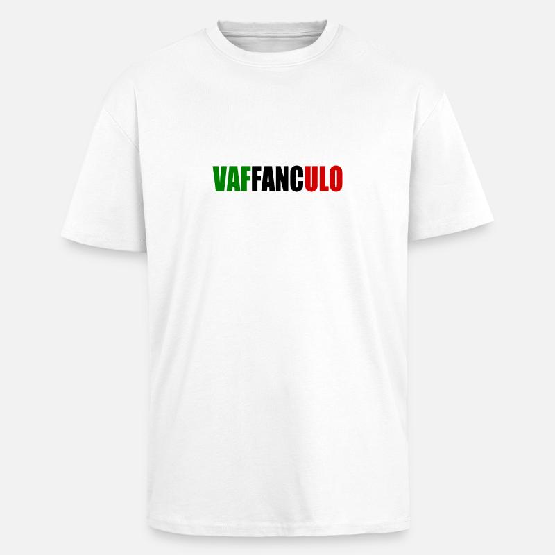 Vaffanculo - Oversized Heavyweight Unisex T-Shirt - Weiß