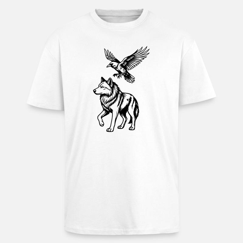 Wolf & Rabe - Oversized Heavyweight Unisex T-Shirt - Weiß