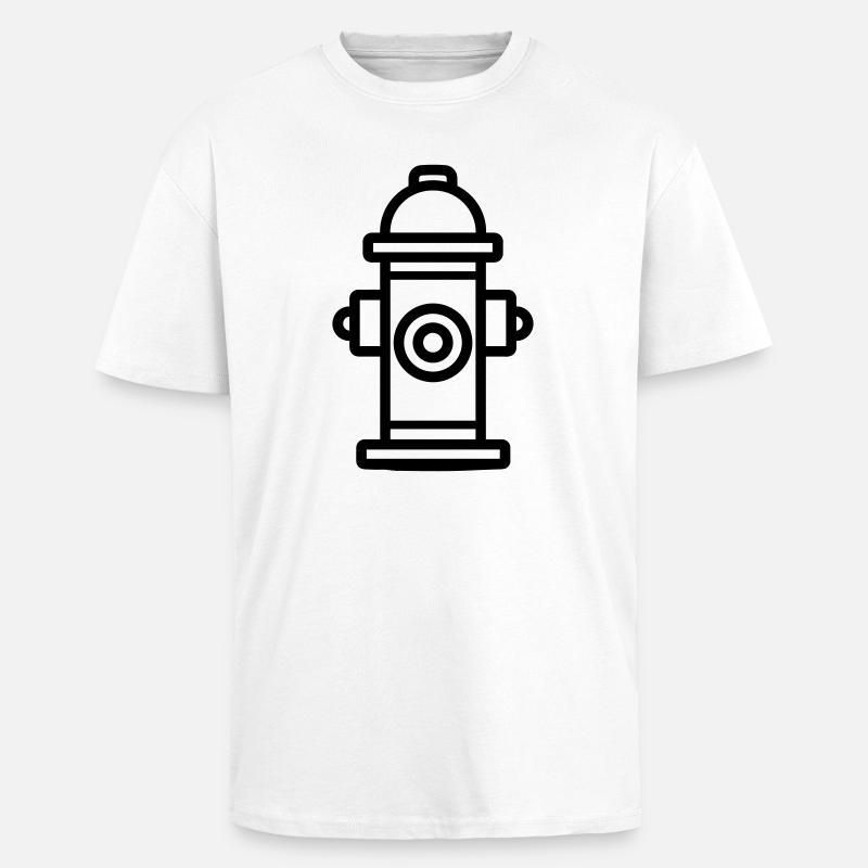 Fire hydrant - Unisex Oversized Heavyweight T-shirt - white