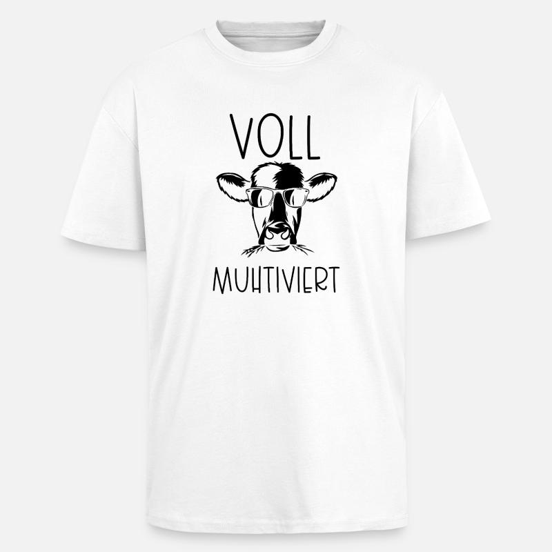 Entièrement muhtivé - T-shirt unisexe oversize épais - blanc