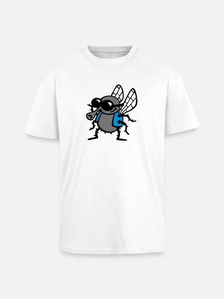 cool_fly_3c_white - Unisex Oversized Heavyweight T-shirt - white