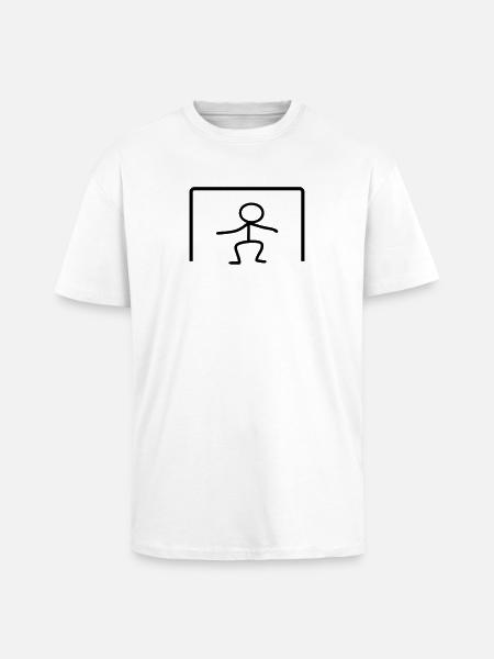 Stick Figures Gate - Unisex Oversized Heavyweight T-shirt - white