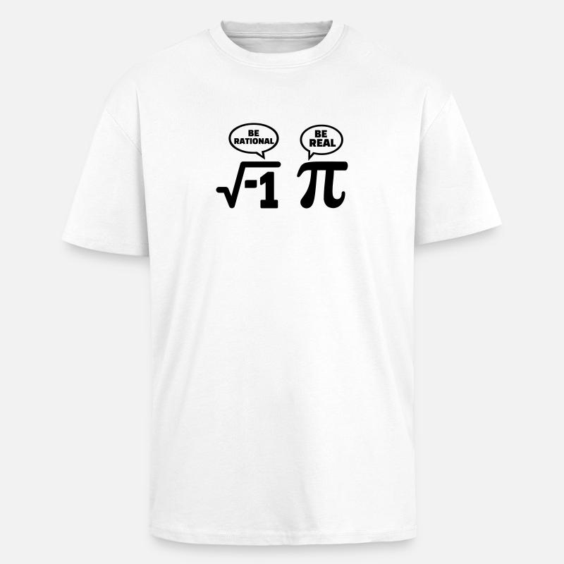 Math - Unisex Oversized Heavyweight T-shirt - white