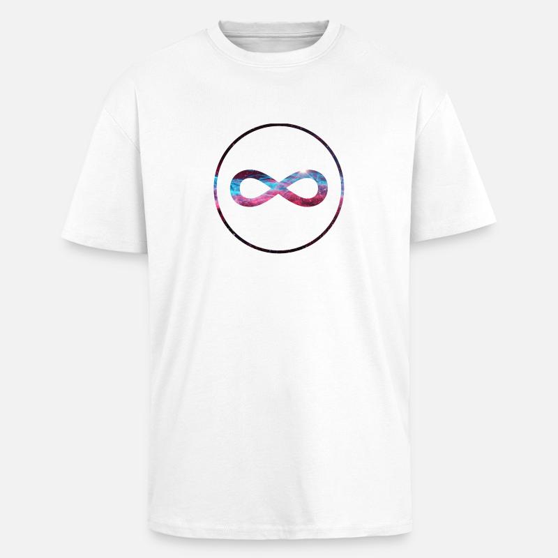 Infinity - Oversized Heavyweight Unisex T-Shirt - Weiß