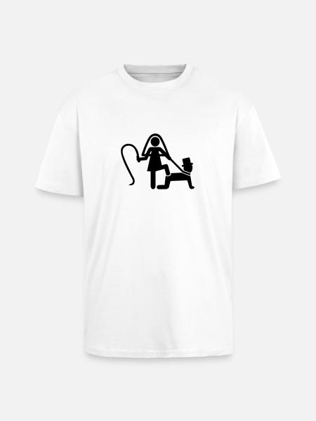 Hochzeit - Oversized Heavyweight Unisex T-Shirt - Weiß