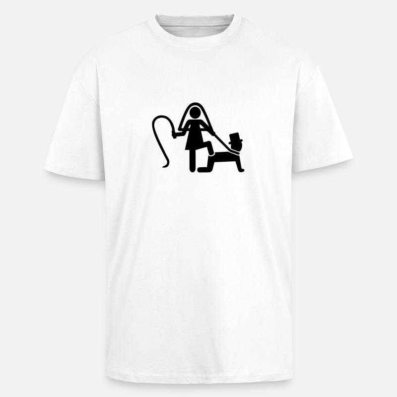 Hochzeit - Oversized Heavyweight Unisex T-Shirt - Weiß