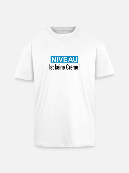 level - Unisex Oversized Heavyweight T-shirt - white