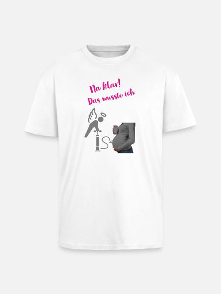Humorvoller Schwangerschaftsspruch - Oversized Heavyweight Unisex T-Shirt - Weiß