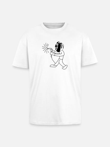 Welder - T-shirt unisexe oversize épais - blanc