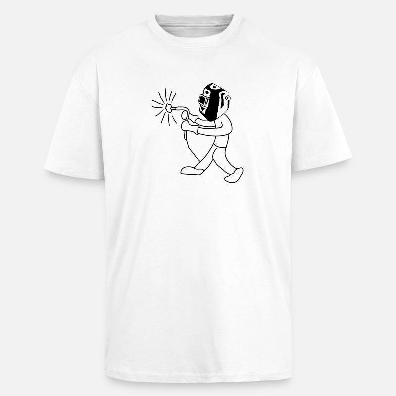 Welder - T-shirt unisexe oversize épais - blanc