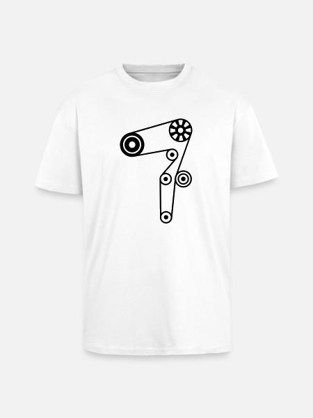Zahnriemen_c1 - Oversized Heavyweight Unisex T-Shirt - Weiß