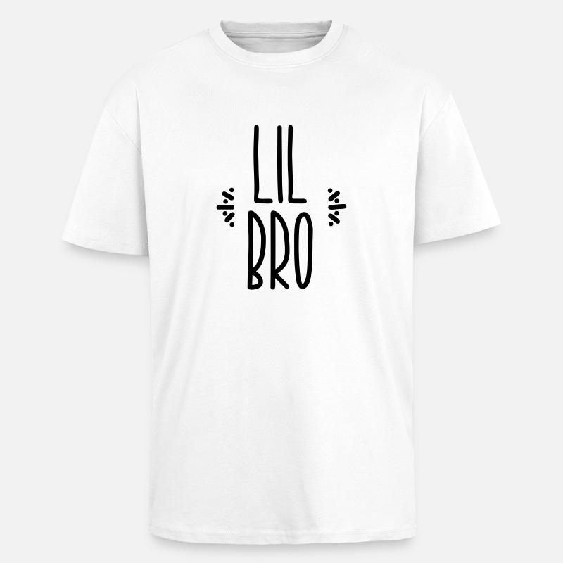 lil bro - Oversized Heavyweight Unisex T-Shirt - Weiß
