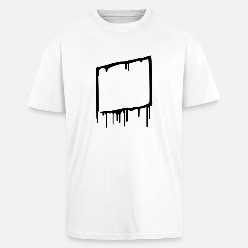 graffiti_frame - Oversized Heavyweight Unisex T-Shirt - Weiß
