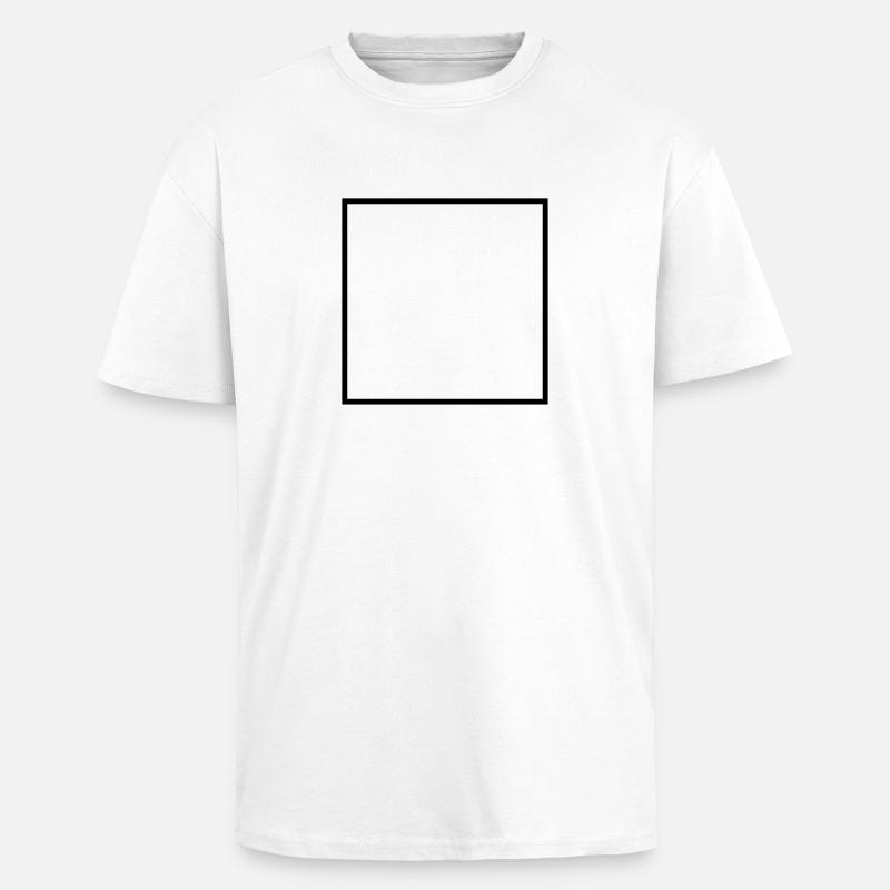 Math symbol - square - Unisex Oversized Heavyweight T-shirt - white