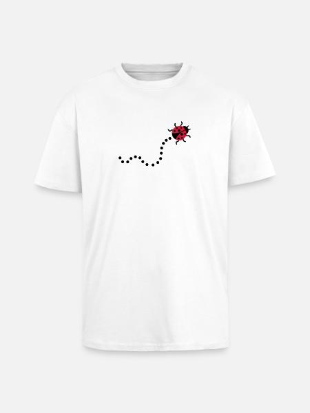 Ladybug - Unisex Oversized Heavyweight T-shirt - white