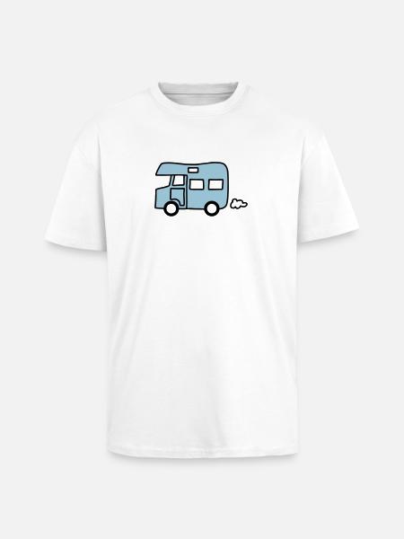 Wohnmobil - Caravan - V2 - Oversized Heavyweight Unisex T-Shirt - Weiß