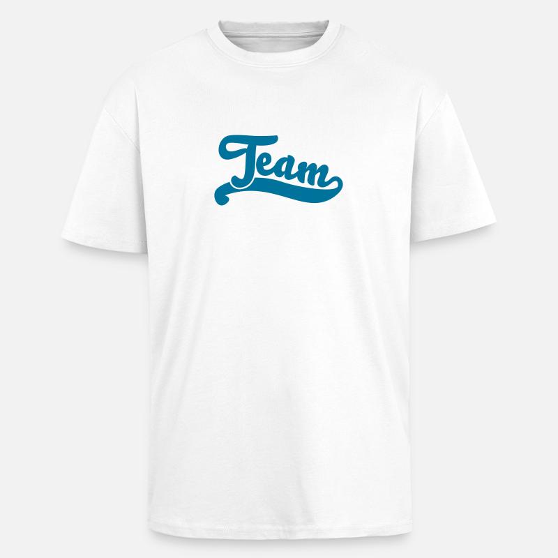 team - Oversized Heavyweight Unisex T-Shirt - Weiß