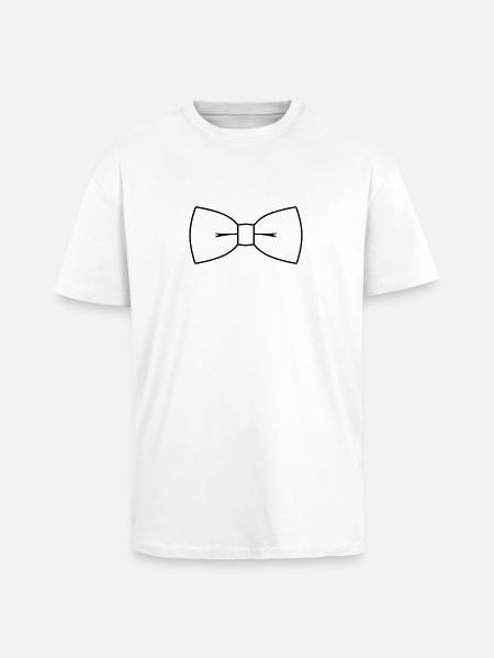 Bow-Tie - Unisex Oversized Heavyweight T-shirt - white