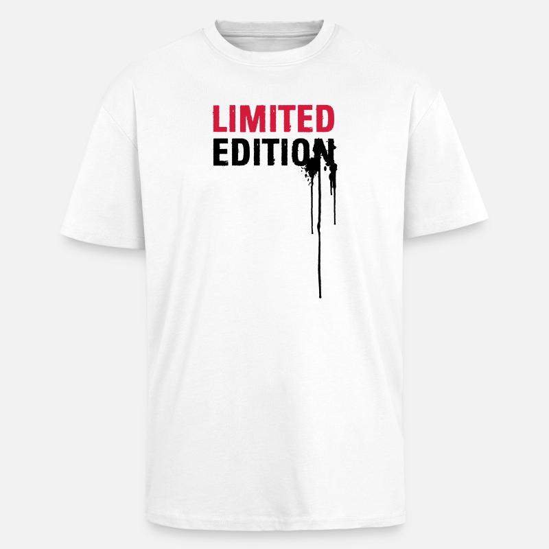 Limited Edition - T-shirt unisexe oversize épais - blanc