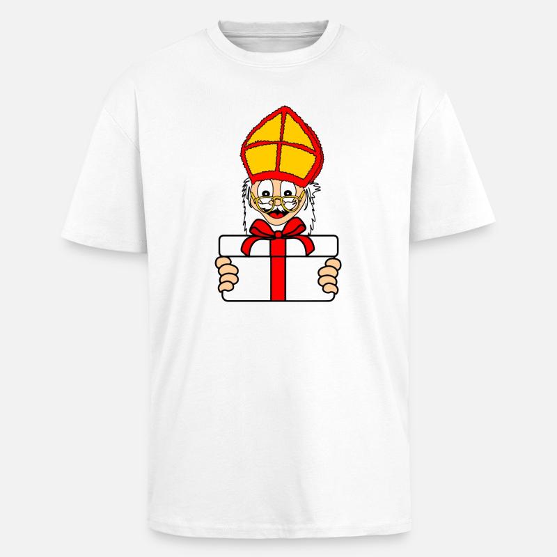 Sinterklaas Geschenk - Oversized Heavyweight Unisex T-Shirt - Weiß