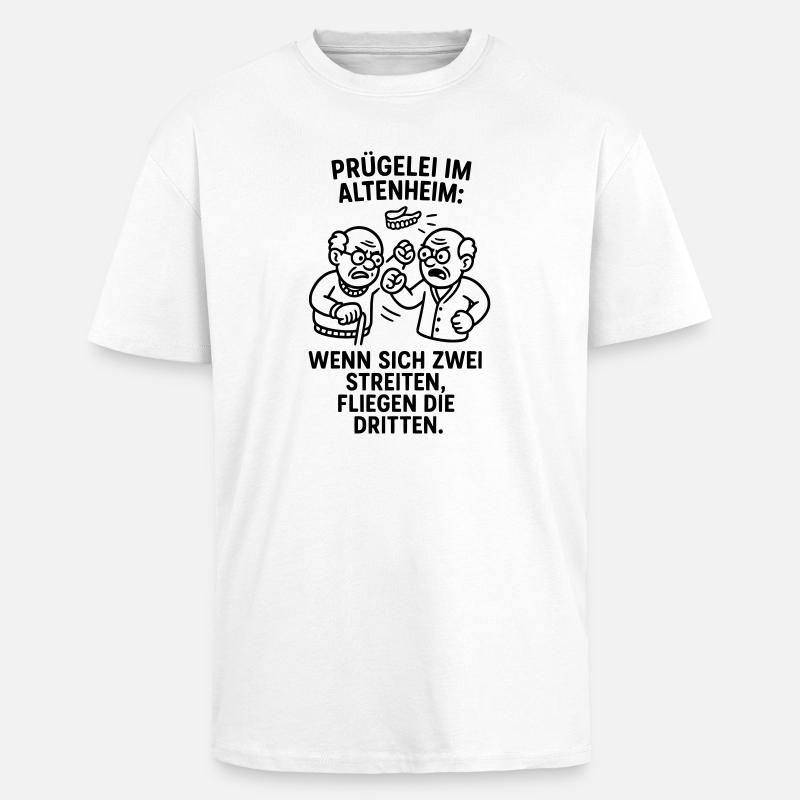 Third Fly Brawl Brawl Quarrel - Unisex Oversized Heavyweight T-shirt - white