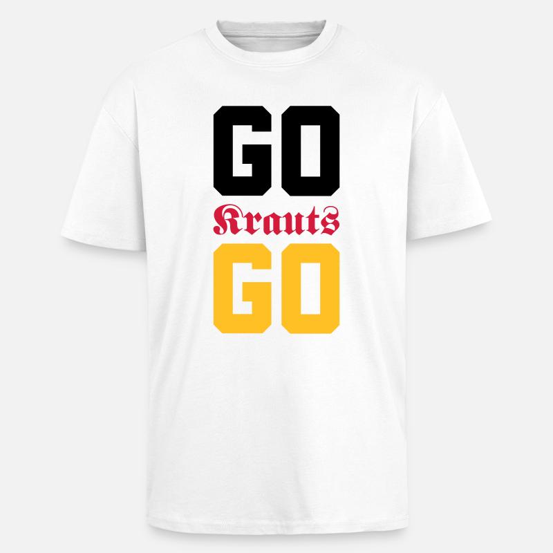 Go, Krauts, Go! - Oversized Heavyweight Unisex T-Shirt - Weiß