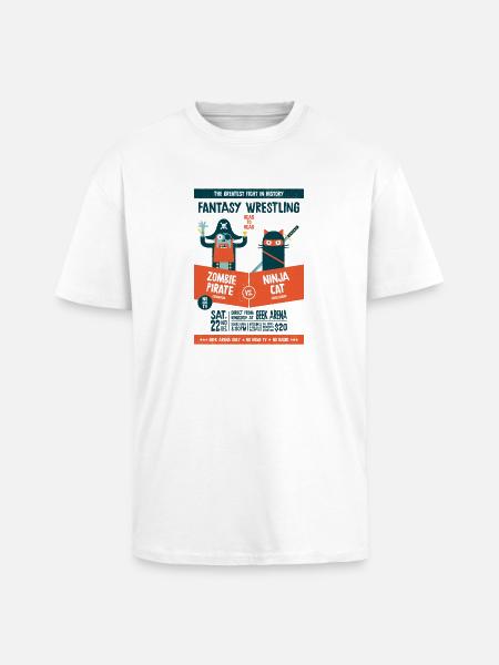 Fantasy wrestling - Unisex Oversized Heavyweight T-shirt - white