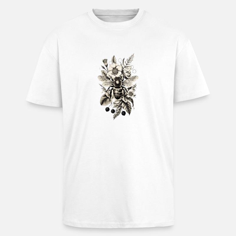 Bee Beekeeping Insect Gift - Unisex Oversized Heavyweight T-shirt - white
