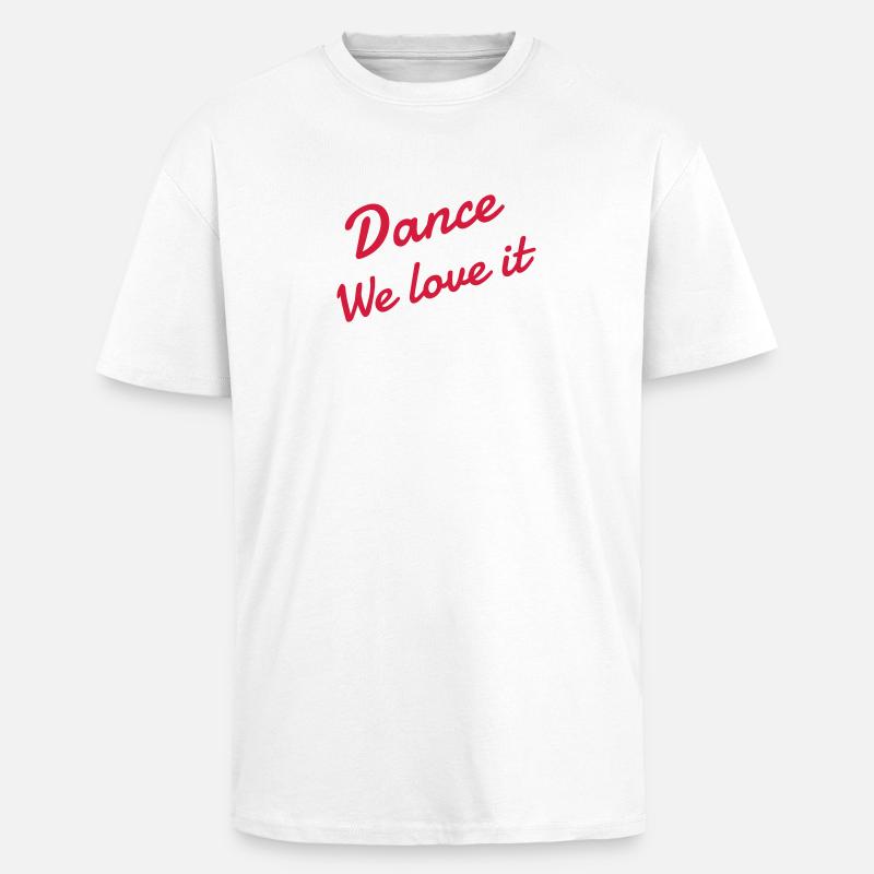 Danse Danseur Danseuse Ballet Opéra - T-shirt unisexe oversize épais - blanc
