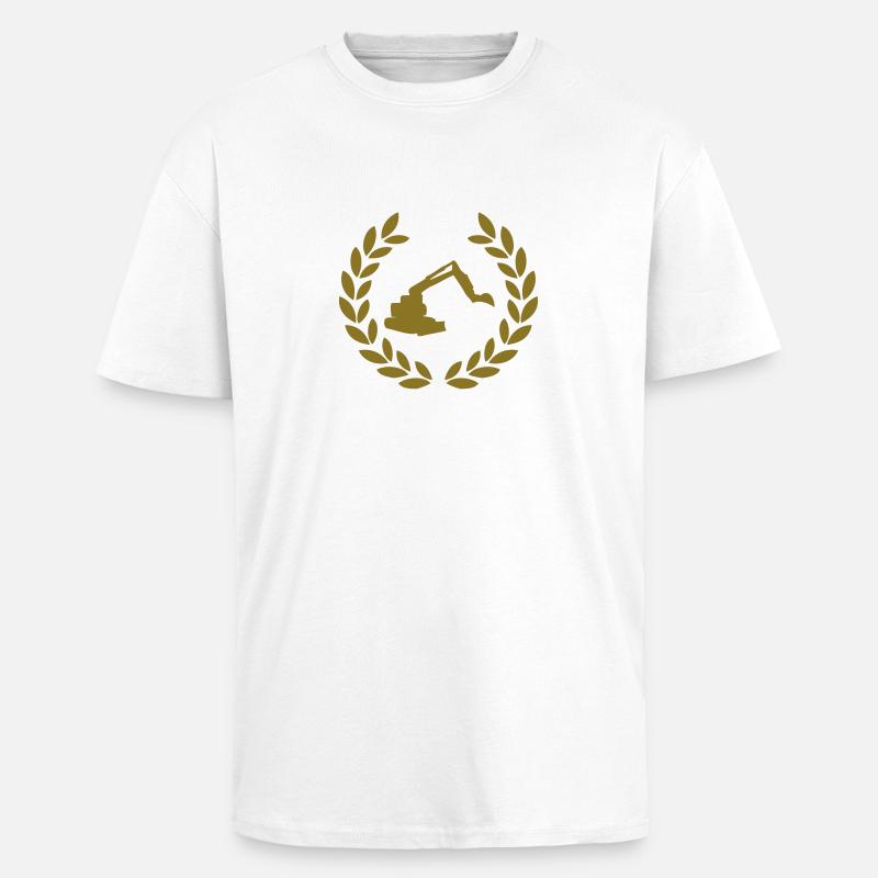 digger deluxe - T-shirt unisexe oversize épais - blanc