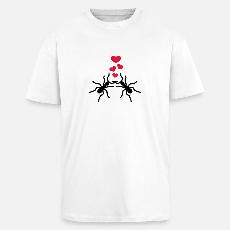 Ants - Unisex Oversized Heavyweight T-shirt - white