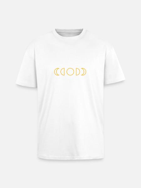 Mond - Oversized Heavyweight Unisex T-Shirt - Weiß