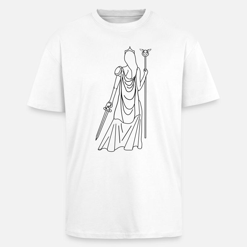 Athena - Unisex Oversized Heavyweight T-shirt - white