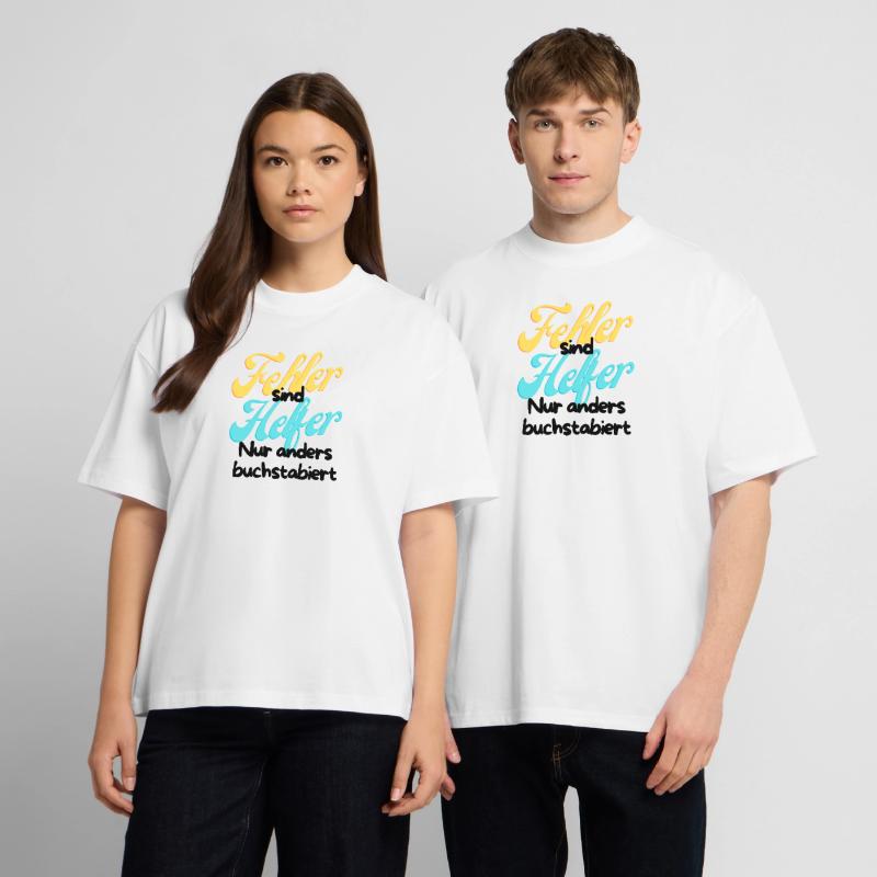 Error Helper Gradient Script Unisex Oversized Heavyweight T-shirt